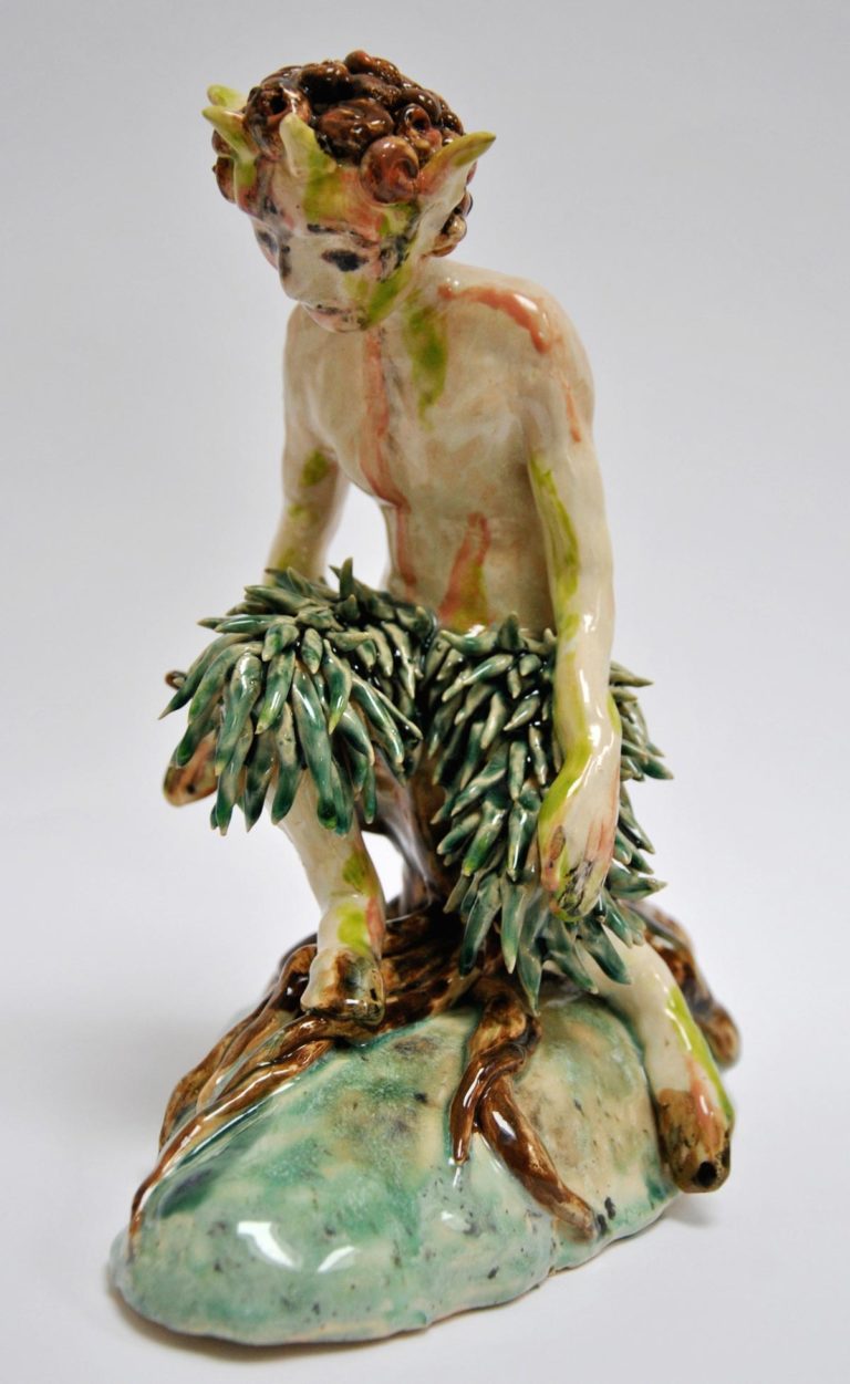 Faun – 24 x 24 x 15 cm,glazed ceramic, 2017