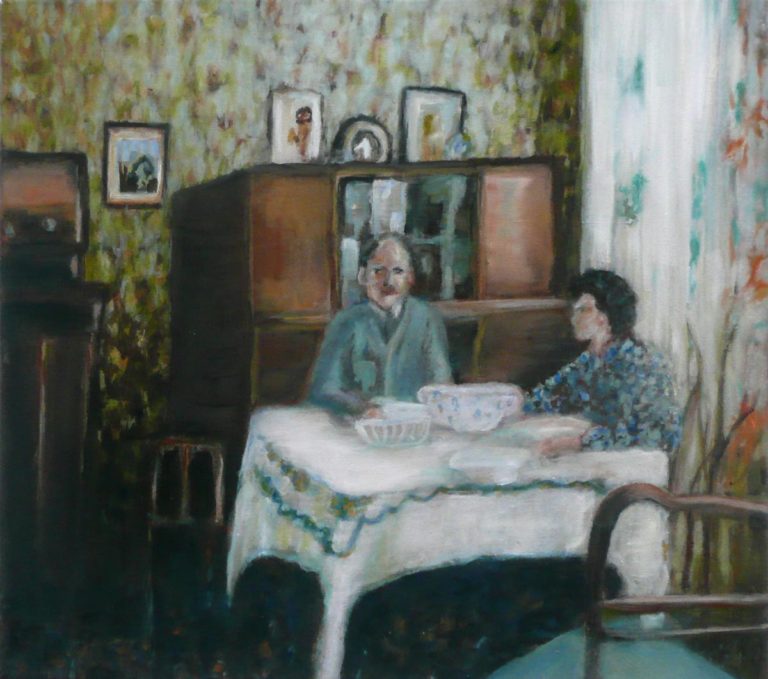 Mittagstisch – 25 x 30 cm, oil on canvas, 2012