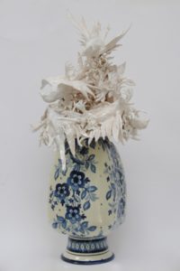 A thing of beauty – 71 x 39 x 40 cm, glazed ceramic, found object of porcelain, 2016