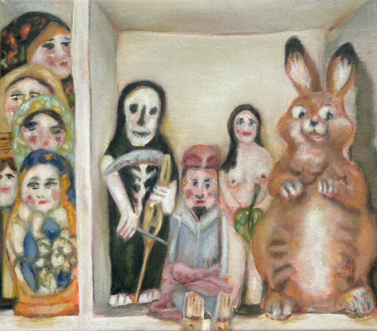 studio - 27 x 31 cm, oil on canvas, 2023