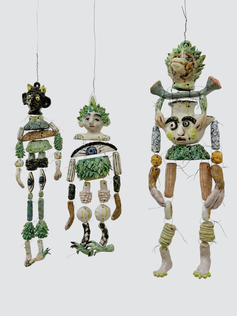 glazed ceramic, wire, 58 x 20 x 14 cm, 2025